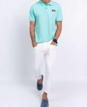 Polo "Tigre" Verde Agua