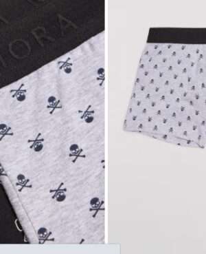 Boxer algodón Calaveras Pack 2