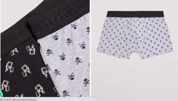 Boxer algodón Calaveras Pack 2