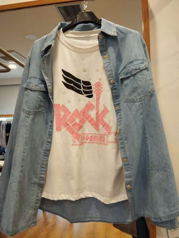 Camisa Vaquera Azul Claro - Imagen 3