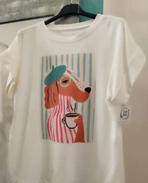 Camiseta Perrito Cafe