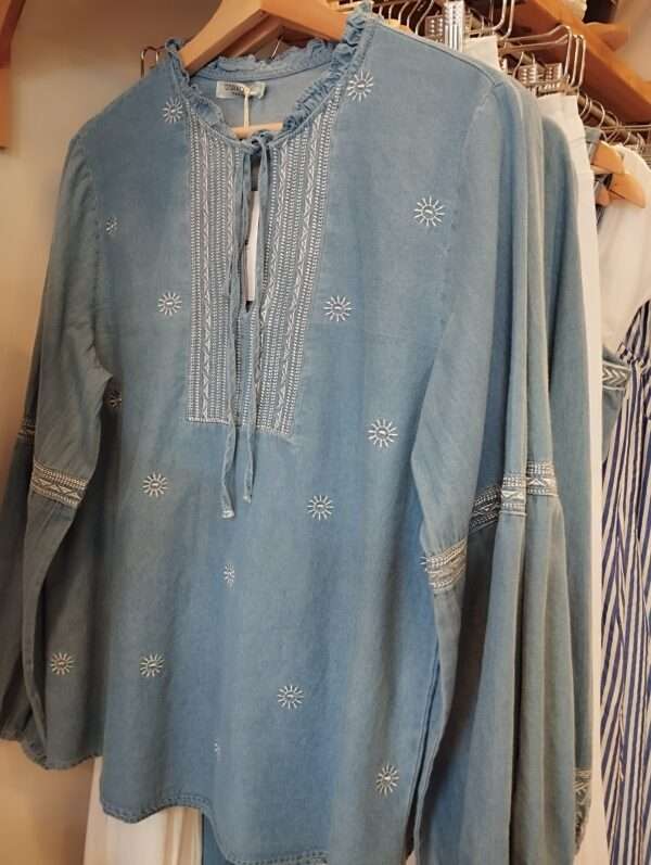 Blusa DENIM Boho - Imagen 3