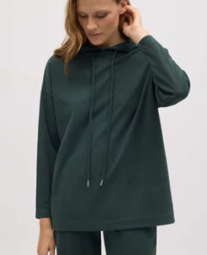 Sudadera capucha ajustable con textura