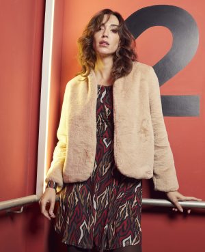 Chaqueta abrigo pelito corta