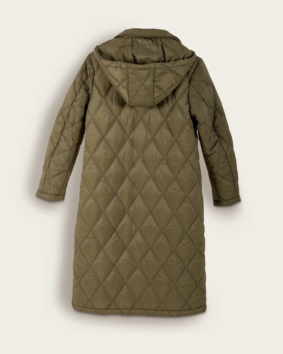 Abrigo Parka Don Algodon Verde - Imagen 2