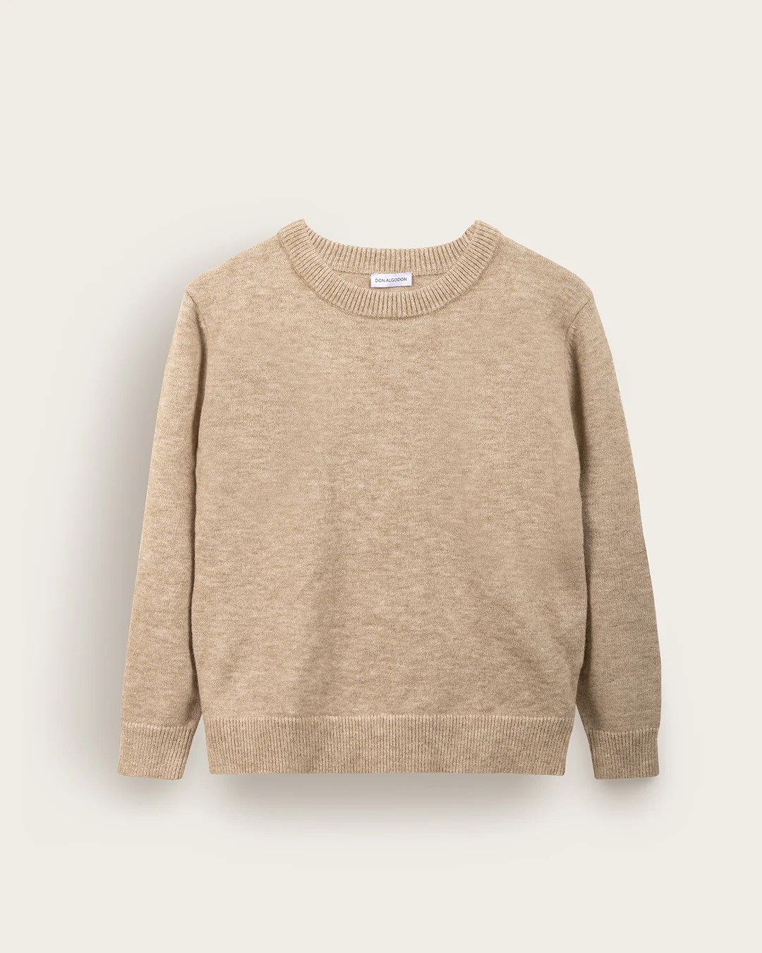 Jersey Cuello Caja Don Algodon Beige - Imagen 2