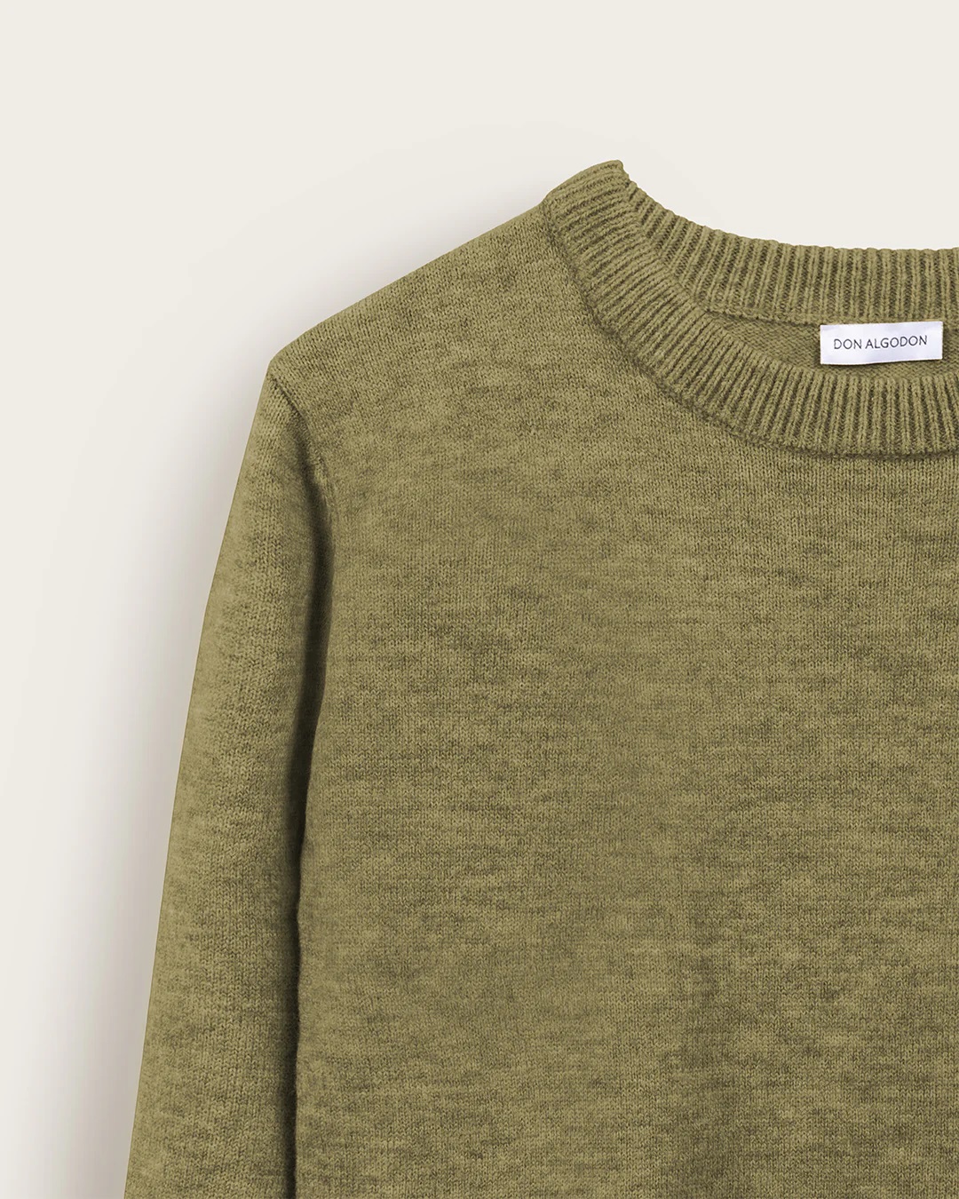 Jersey Cuello Caja Don Algodon Verde - Imagen 2