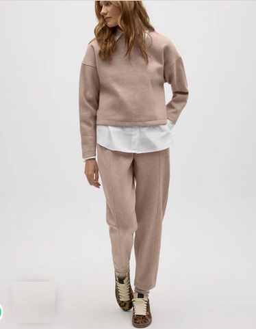 Pantalón cálido slim fit con estructura